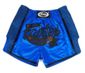 Fairtex BS1702 Blue Slim Cut Muay Thai Boxing Short