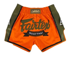 Fairtex BS1705 Orange Slim Cut Muay Thai Boxing Short