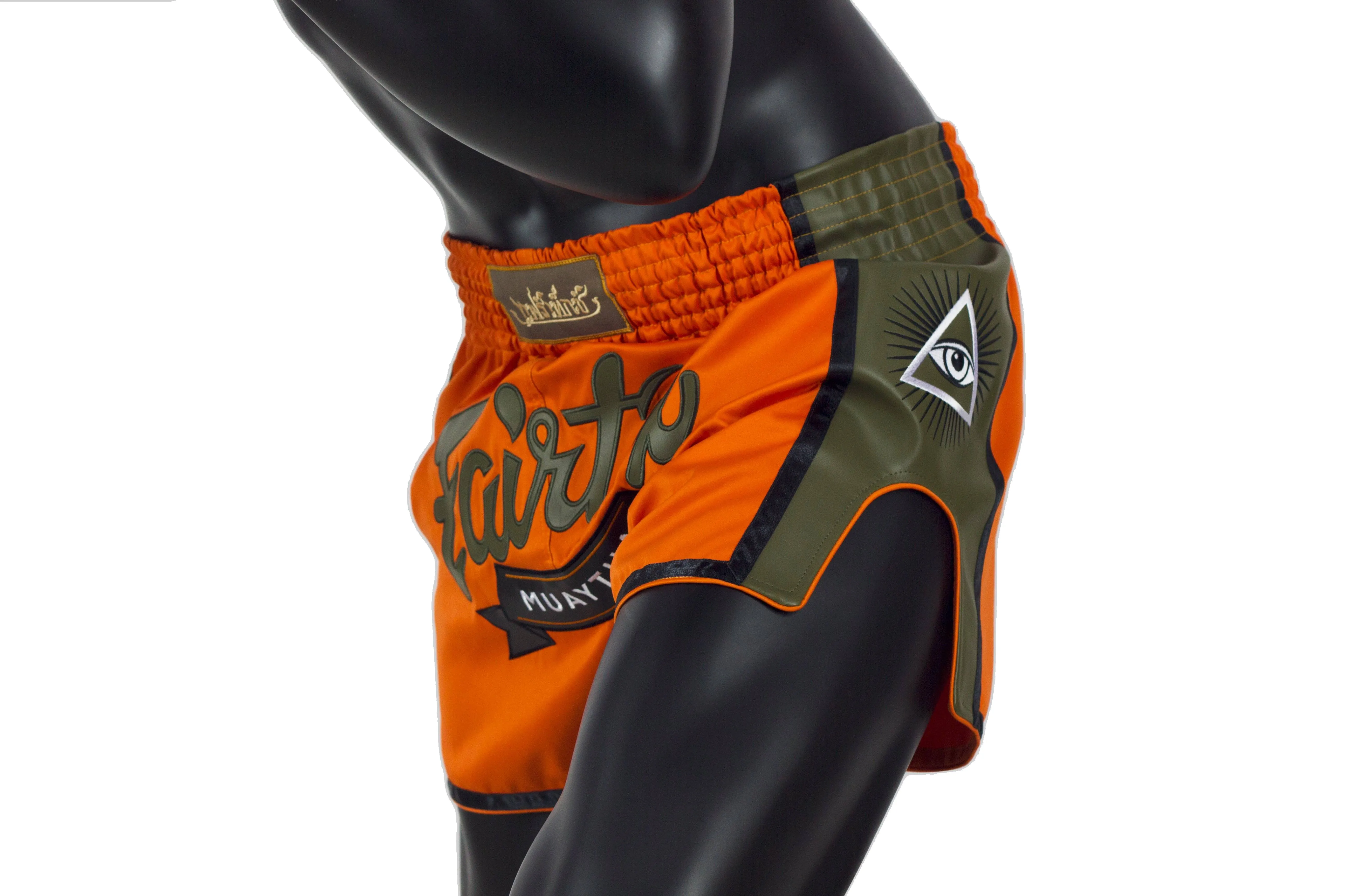Fairtex BS1705 Orange Slim Cut Muay Thai Boxing Short