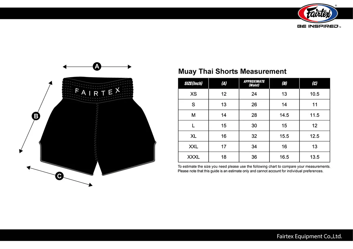 FAIRTEX TONNA MUAY THAI SHORTS - BS1913