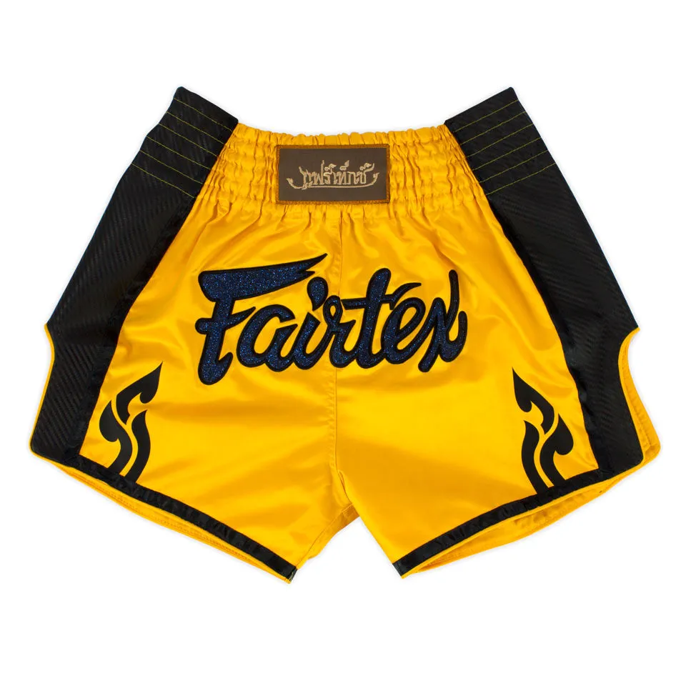Fairtex Yellow Slim Cut Muay Thai Shorts
