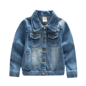 Fashion Boys Demin Jackets Cotton Children's Jackets Boys Jean Coats 2-10Y Baby Kids Outwear Boys Clothes Autumn SC416