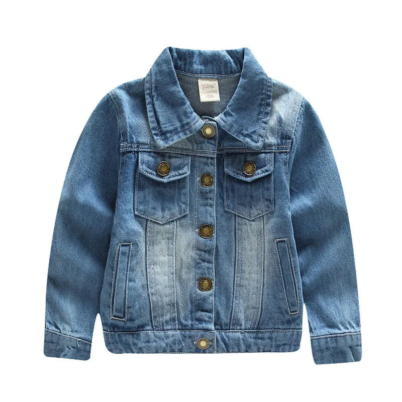 Fashion Boys Demin Jackets Cotton Children's Jackets Boys Jean Coats 2-10Y Baby Kids Outwear Boys Clothes Autumn SC416