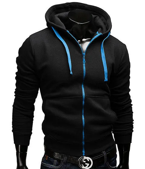 Fashion Brand Hoodies Men Casual Sportswear Man Hoody Zipper Long-sleeved Sweatshirt Men Five Colors Slim Fit Men Hoodie