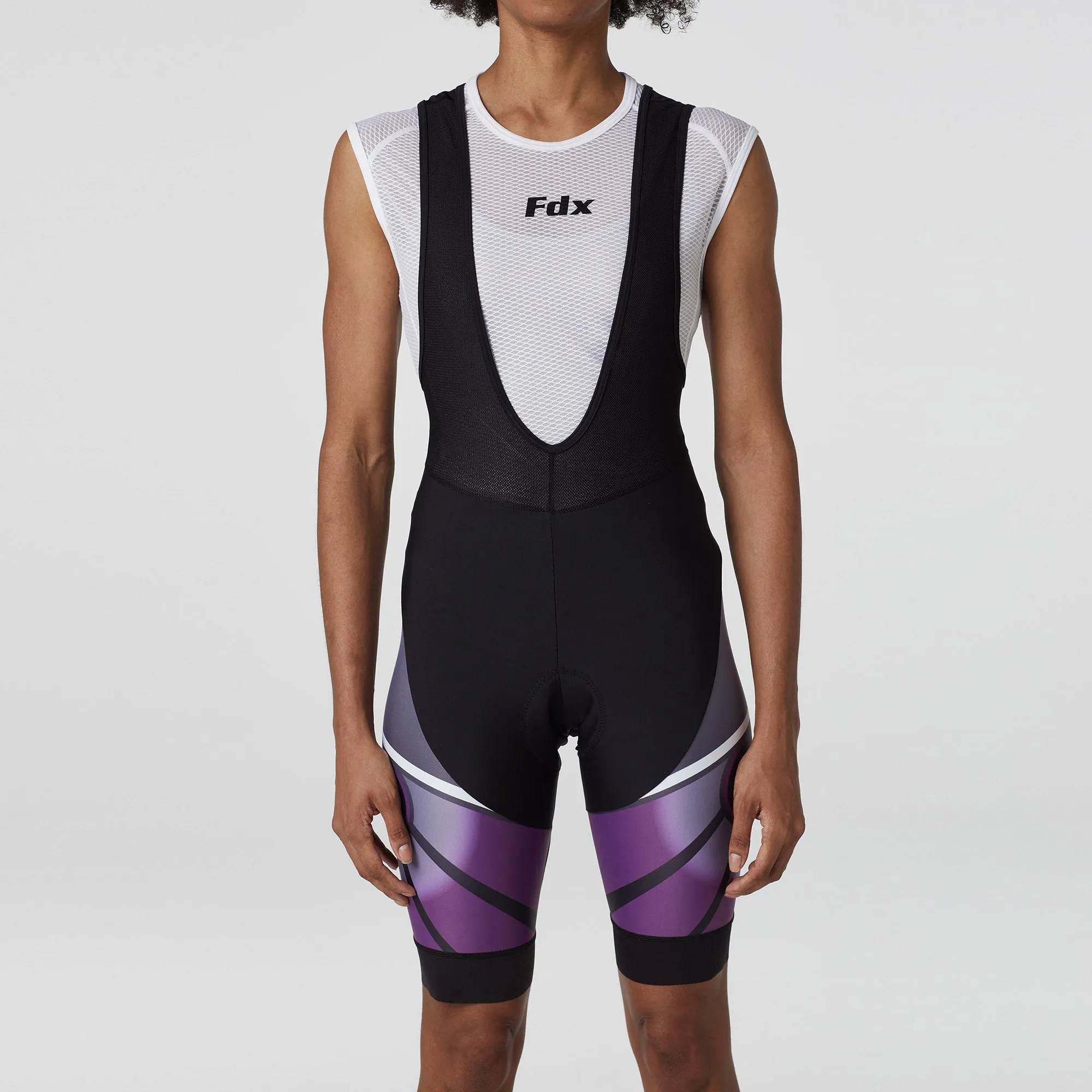 Fdx Signature Purple Women's & Girl's Padded Summer Cycling Bib Shorts