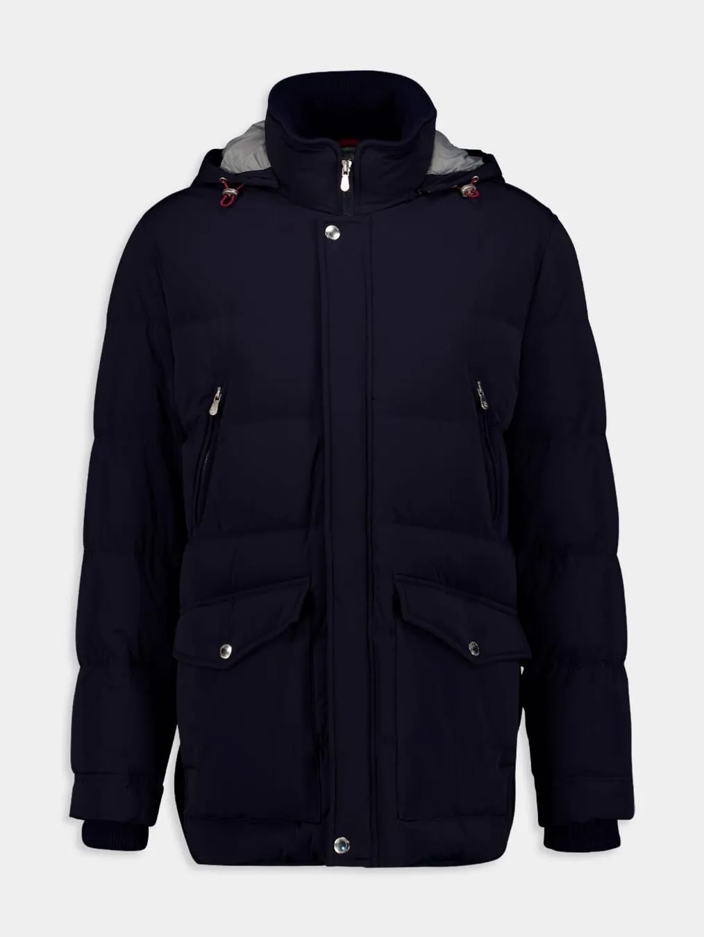 Feather-Down Hooded Jacket
