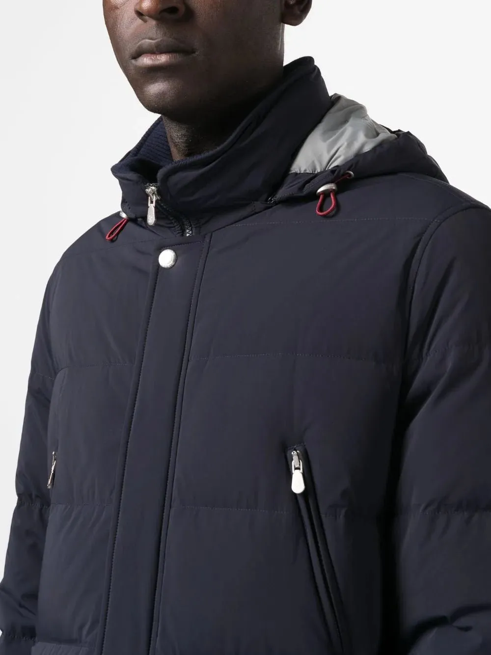 Feather-Down Hooded Jacket