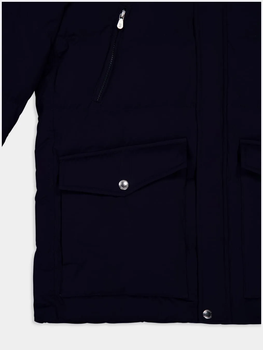 Feather-Down Hooded Jacket