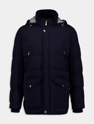 Feather-Down Hooded Jacket