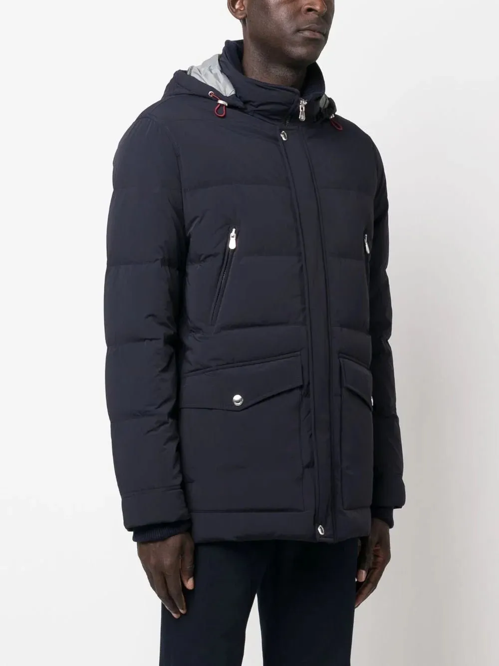 Feather-Down Hooded Jacket
