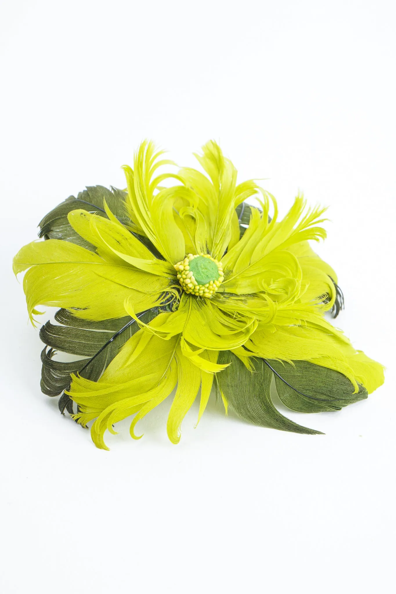 Feather Flower Earrings