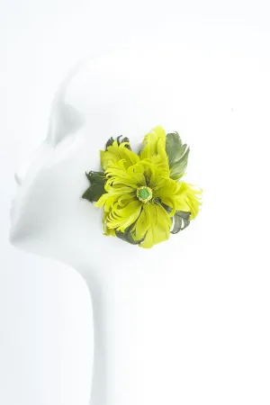 Feather Flower Earrings