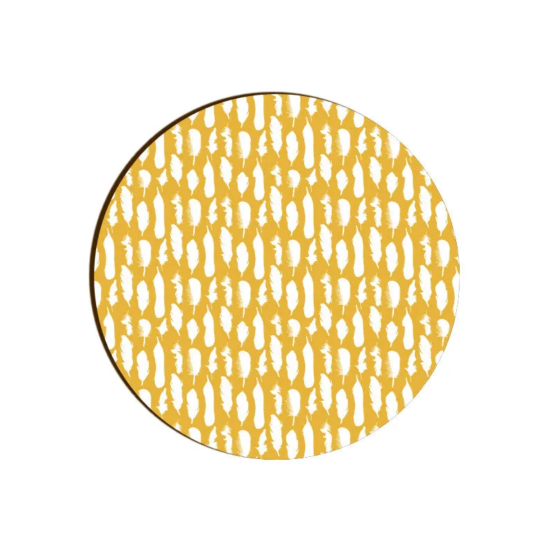 Feather Frenzy Round Coaster
