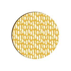 Feather Frenzy Round Coaster