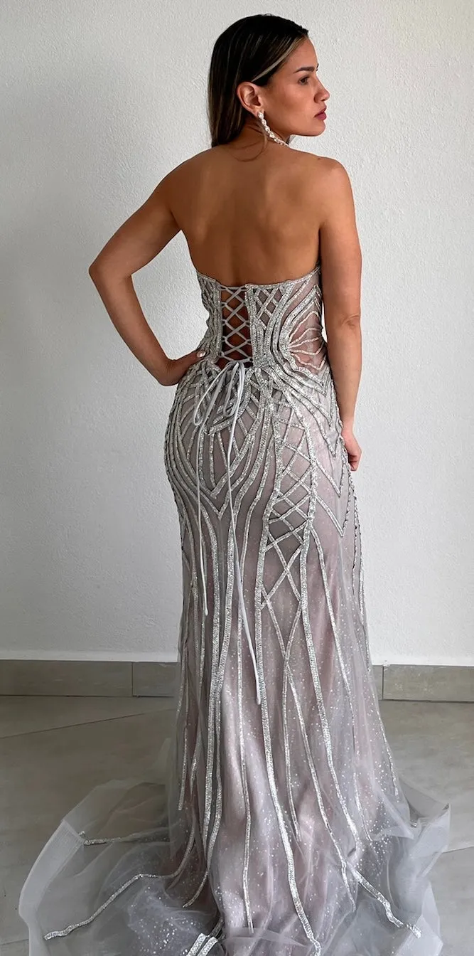 Feeling Like a Queen in Crystals Formal Gown
