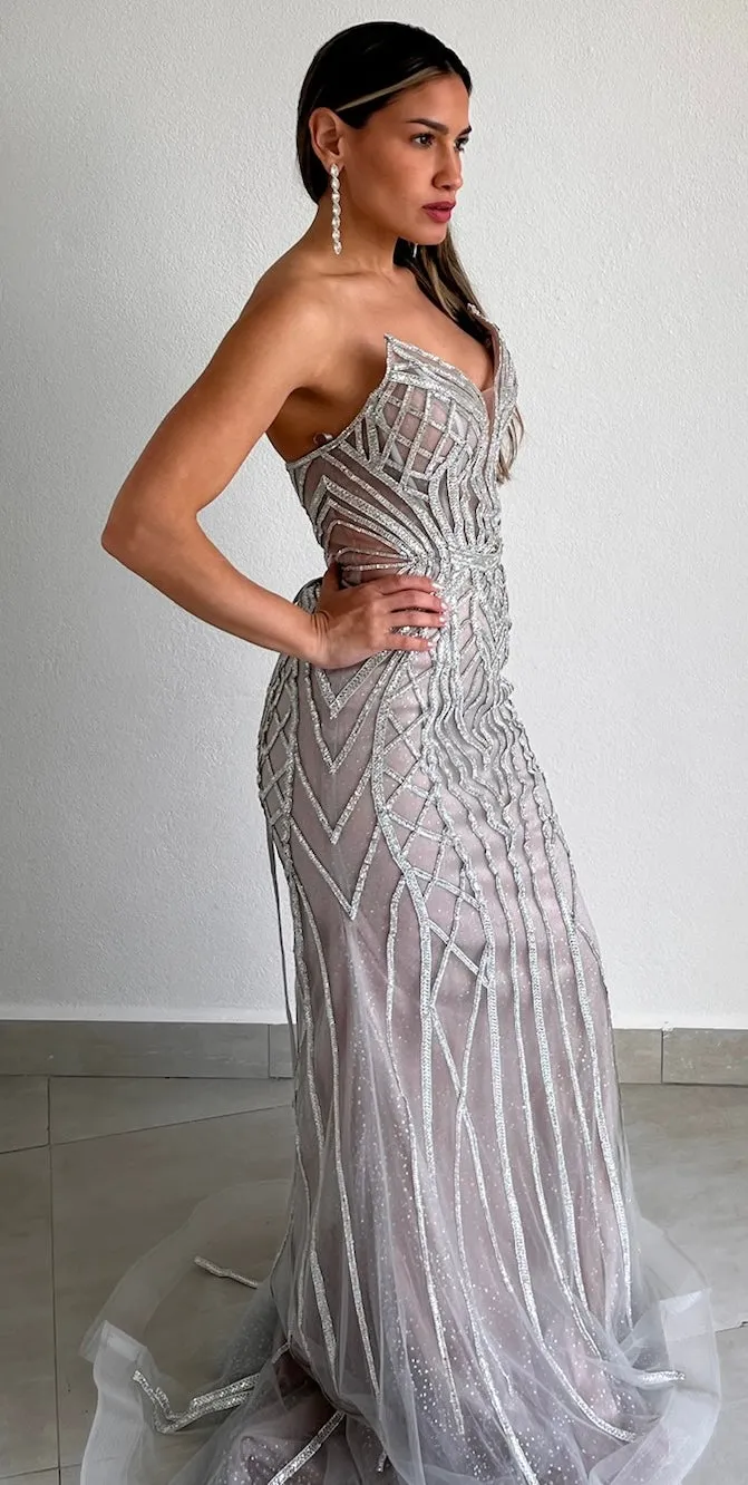 Feeling Like a Queen in Crystals Formal Gown