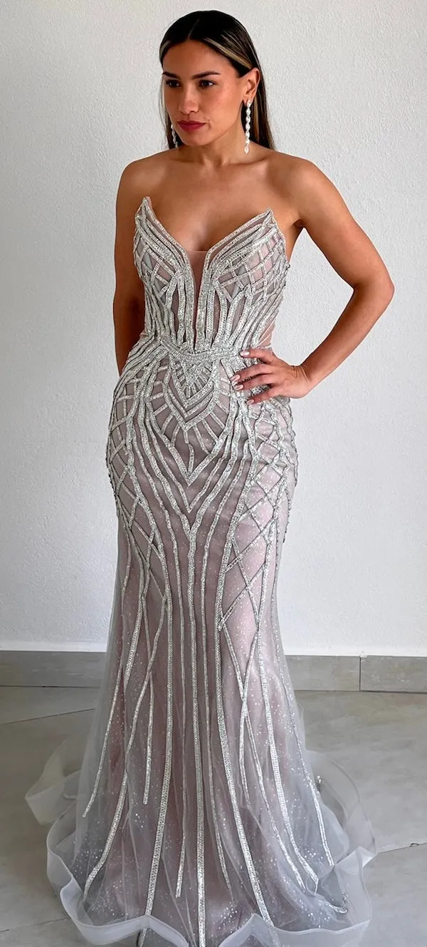Feeling Like a Queen in Crystals Formal Gown