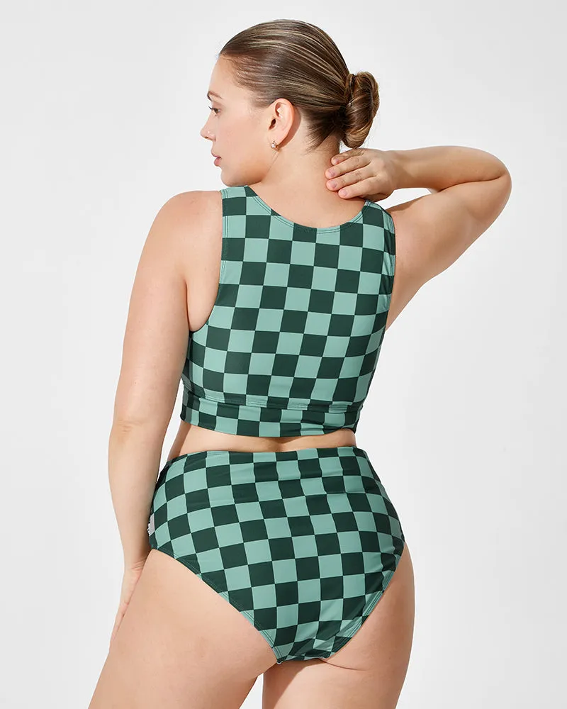 Felicia | Checkered Knot Bikini Set