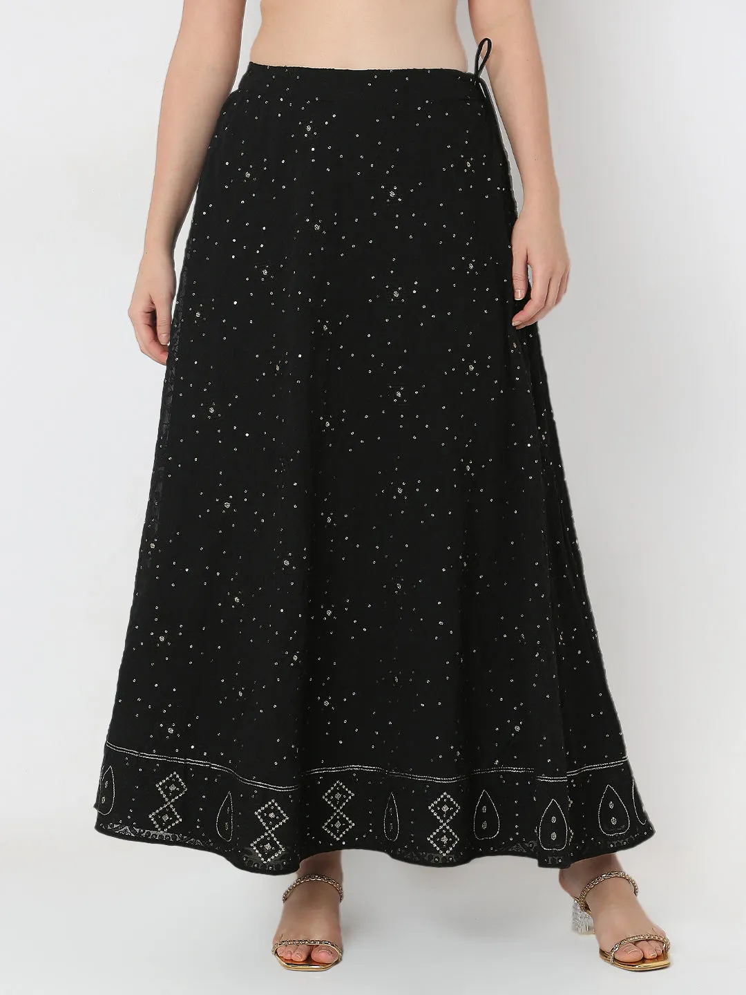 Flare Fit Embellished Skirts