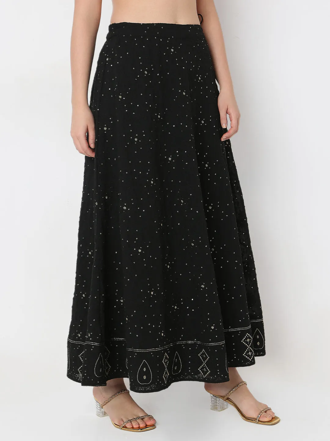 Flare Fit Embellished Skirts