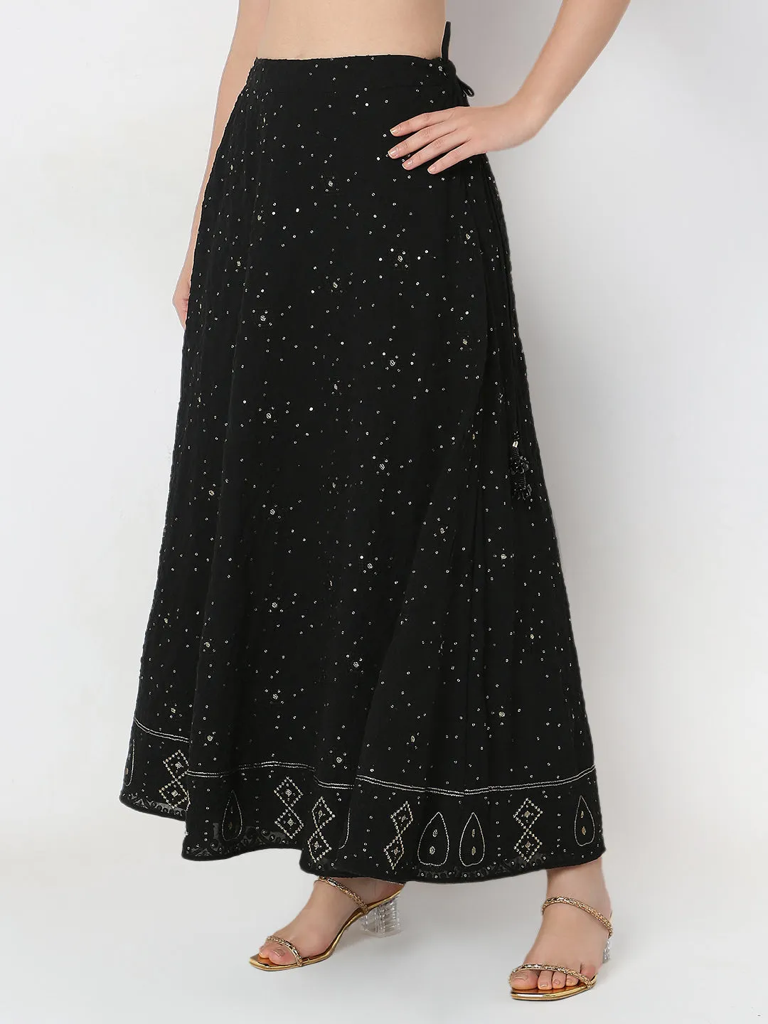 Flare Fit Embellished Skirts
