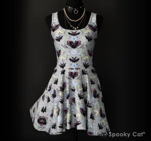 Floral Mothman Cryptid Skater Dress