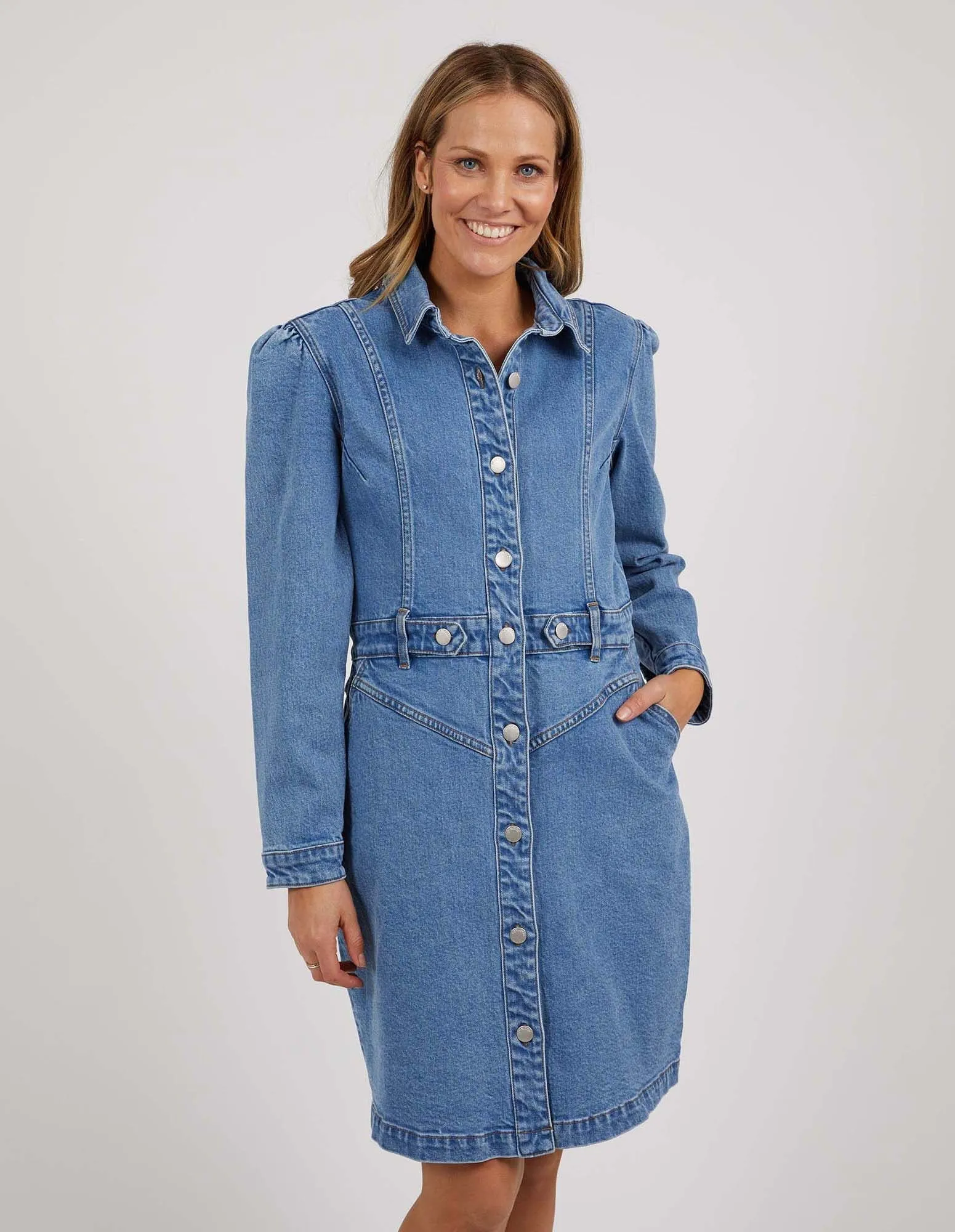 FOXWOOD - Charlotte Denim Dress Light Blue
