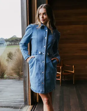 FOXWOOD - Charlotte Denim Dress Light Blue