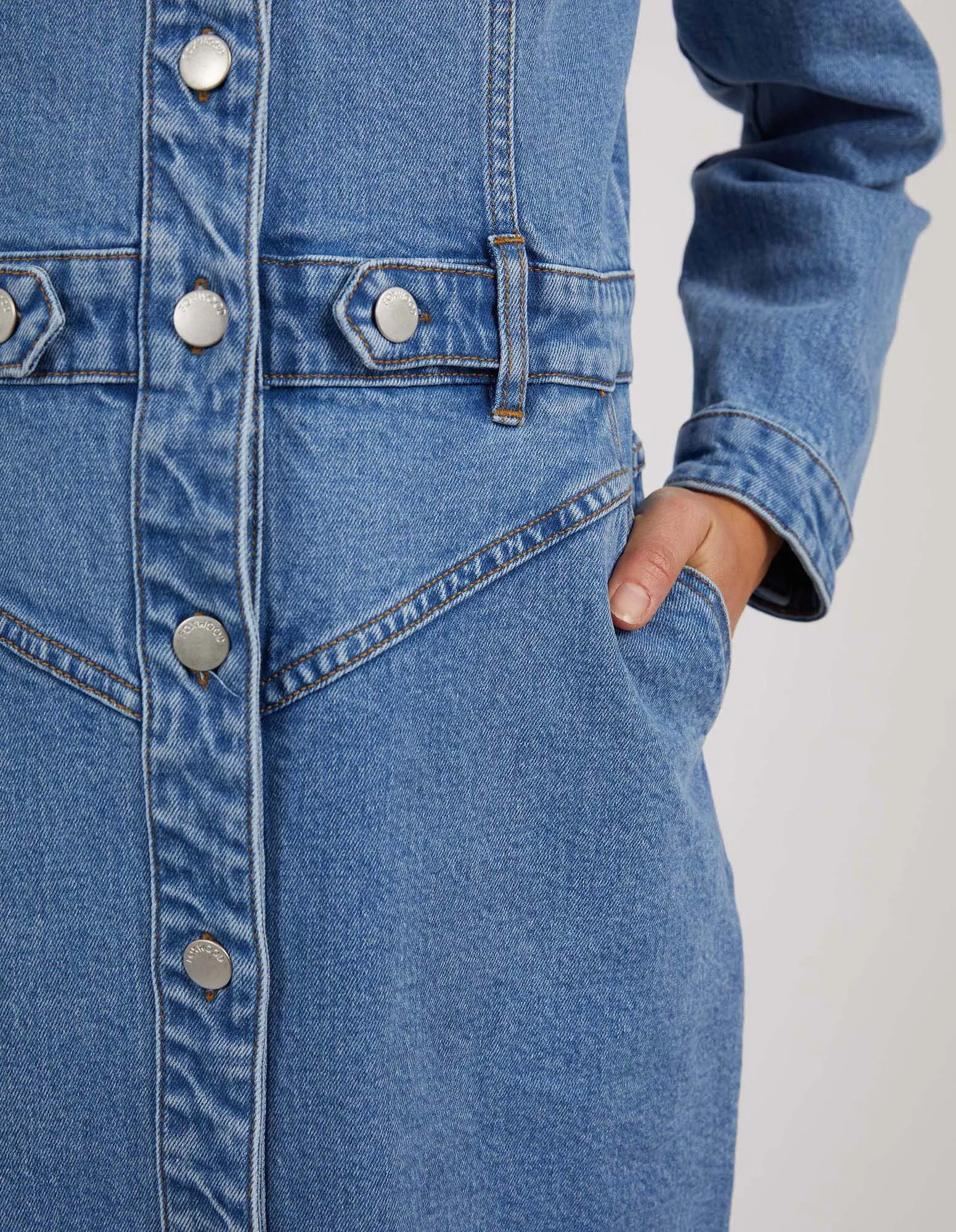 FOXWOOD - Charlotte Denim Dress Light Blue