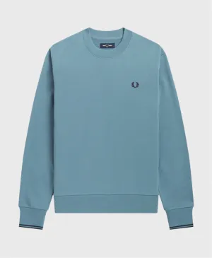 Fred Perry M7535 Crewneck Sweatshirt Ash Blue