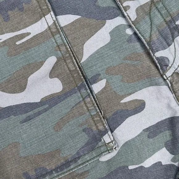 Free People High Rise Camo Shorts