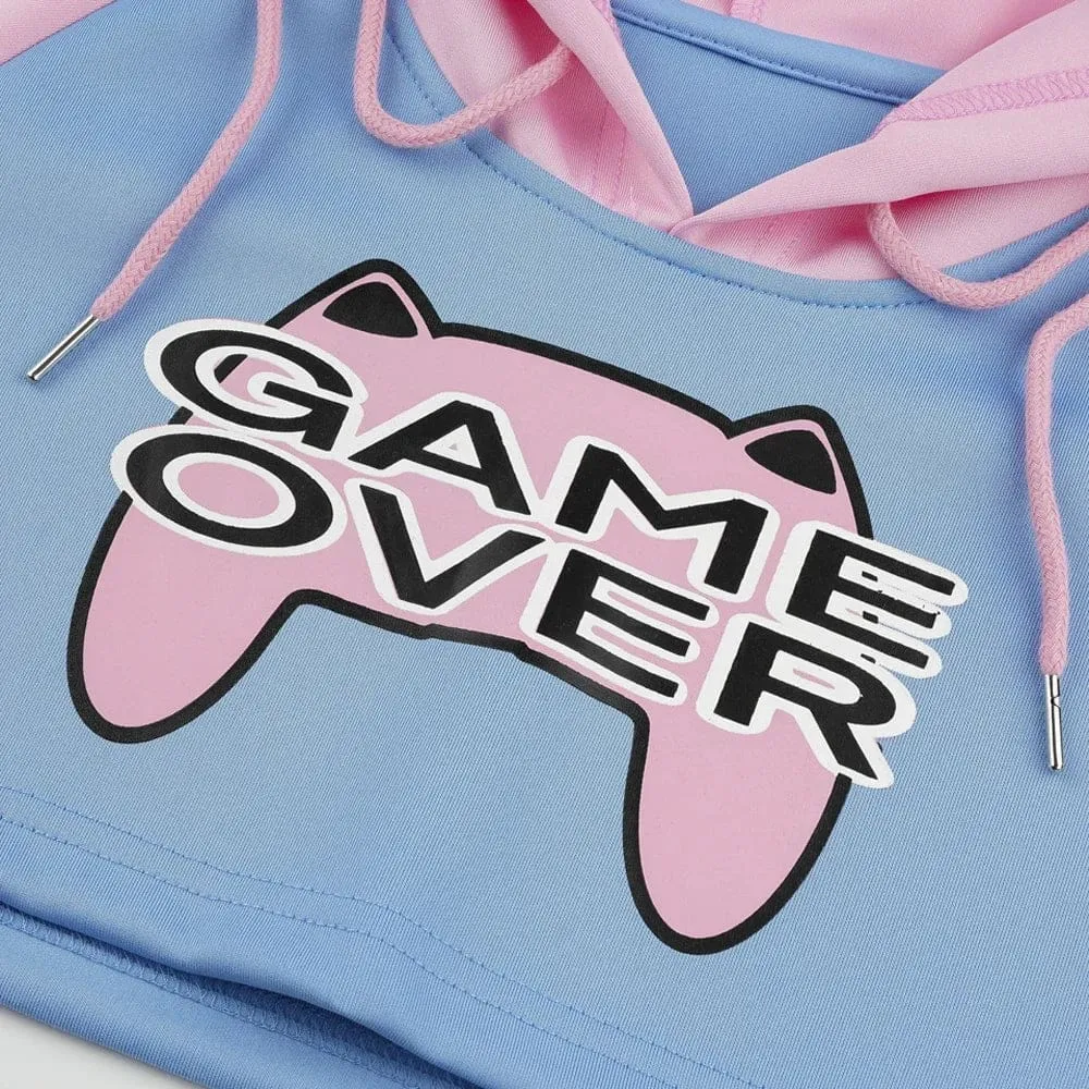 Game Over D.Va Cropped Hoodie