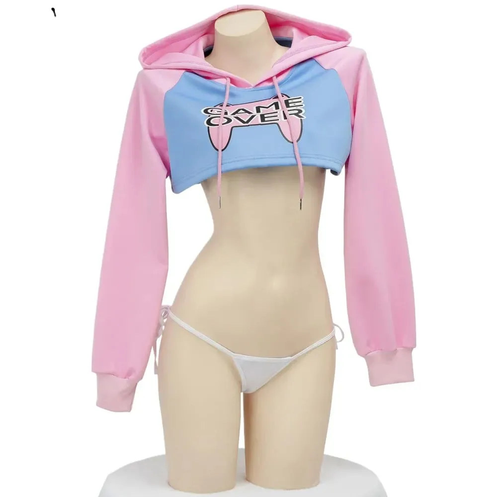 Game Over D.Va Cropped Hoodie