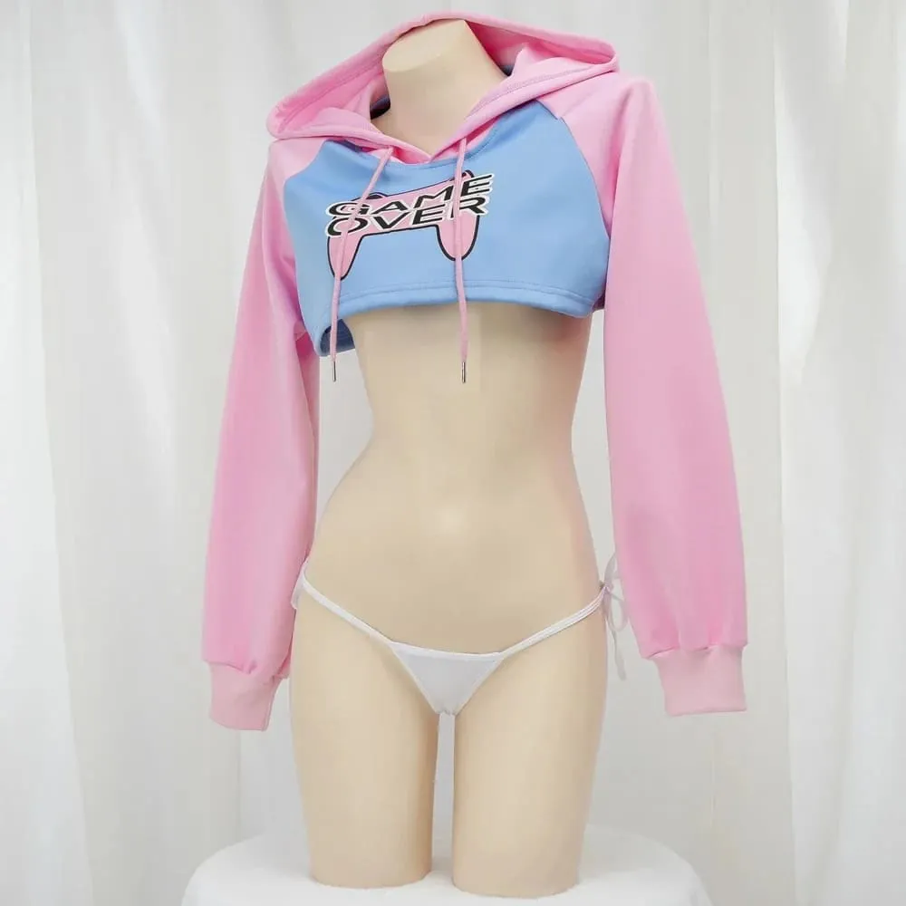 Game Over D.Va Cropped Hoodie