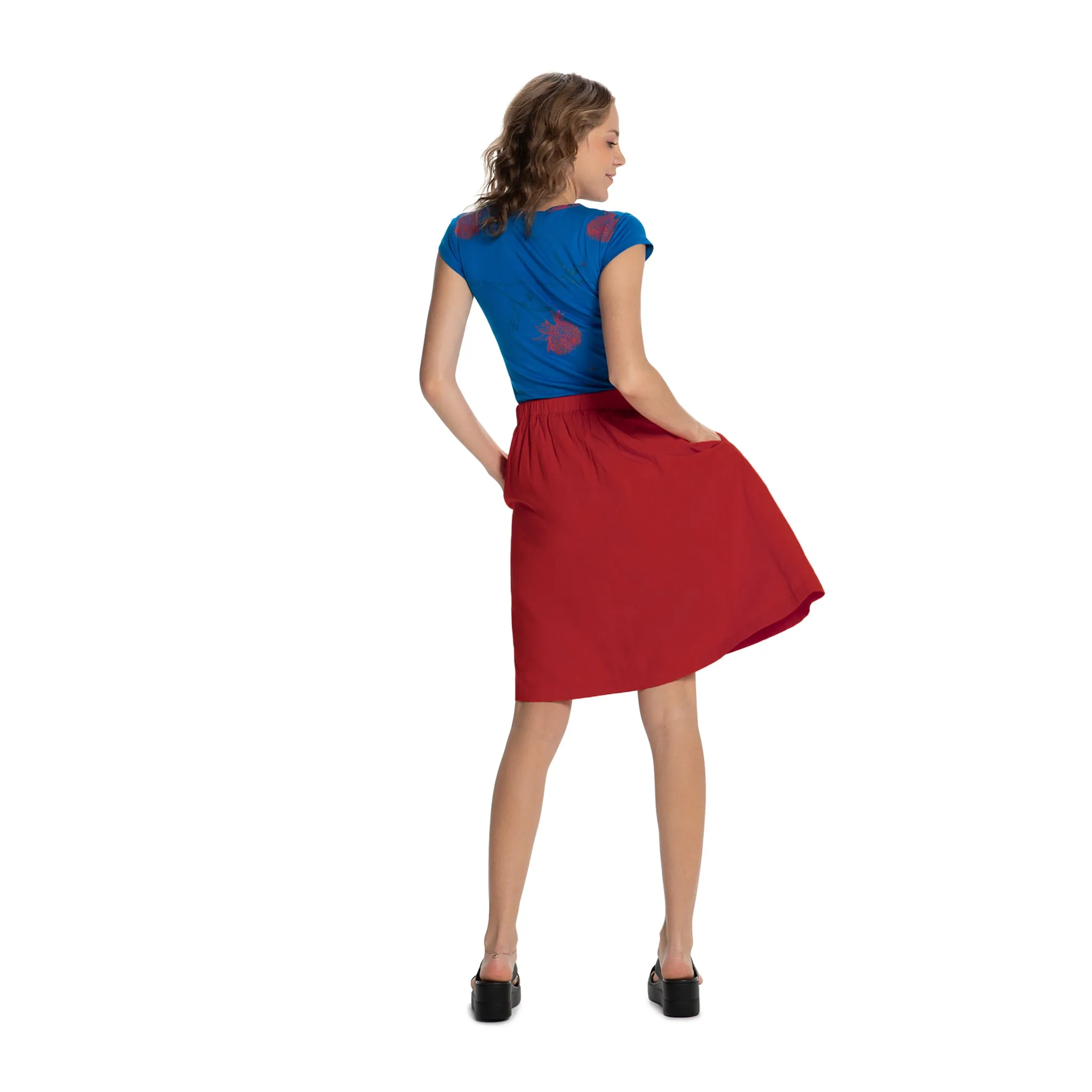 Gathered Skirt relaxed waist
