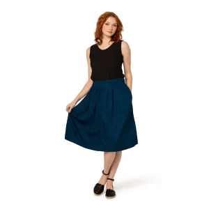 Gathered Skirt relaxed waist