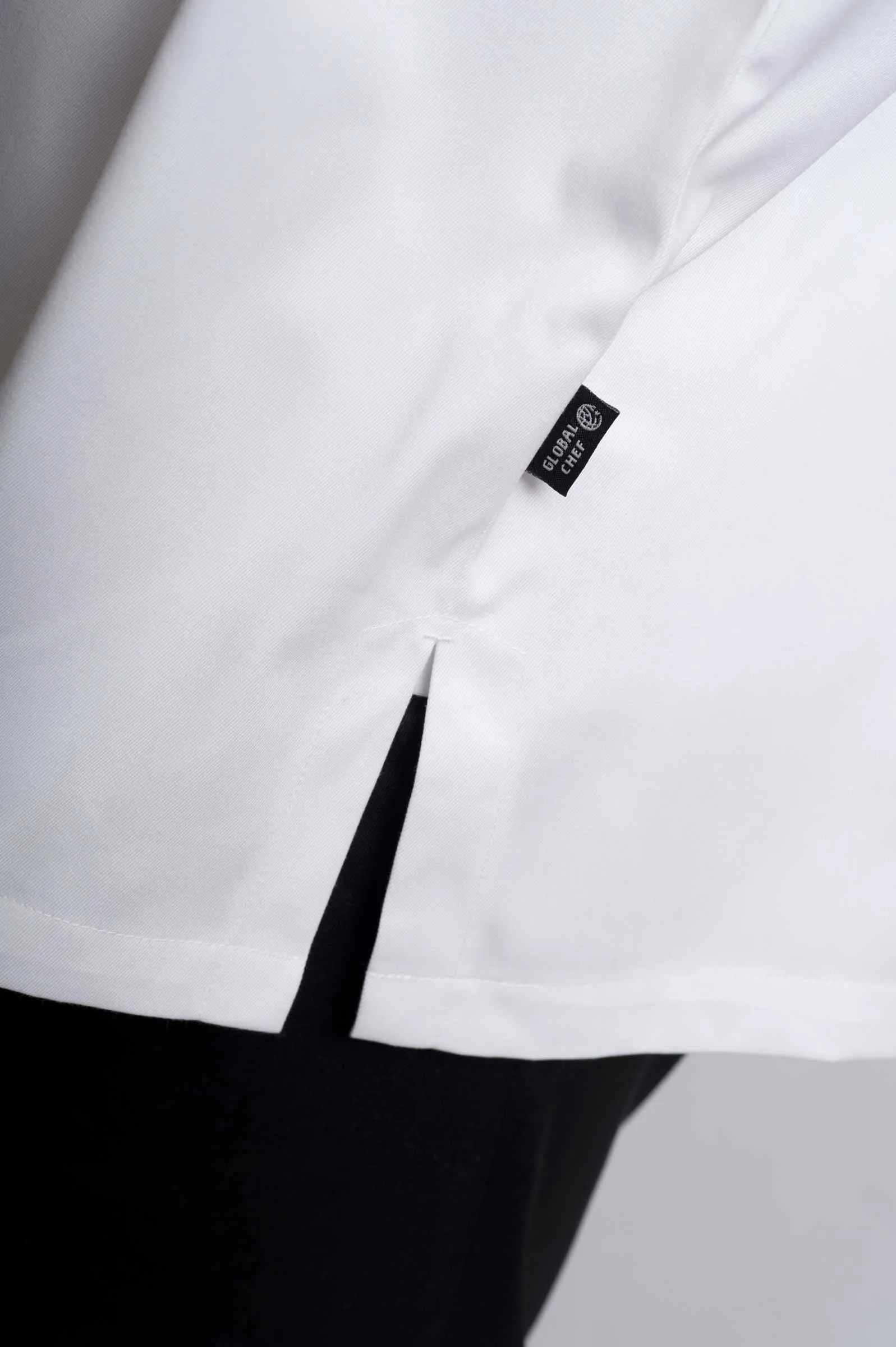 GC-Modern White Short Sleeve Chef Jacket