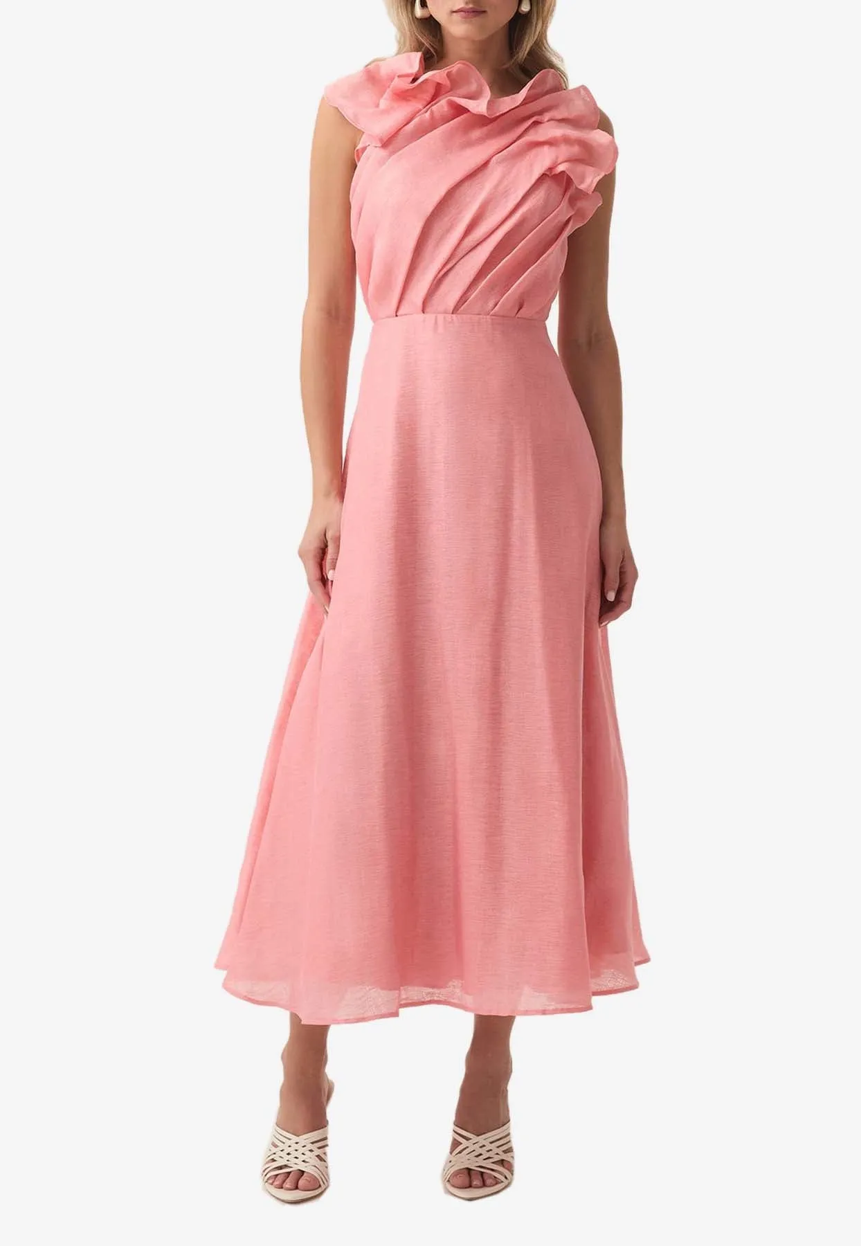Genesis Draped Midi Dress