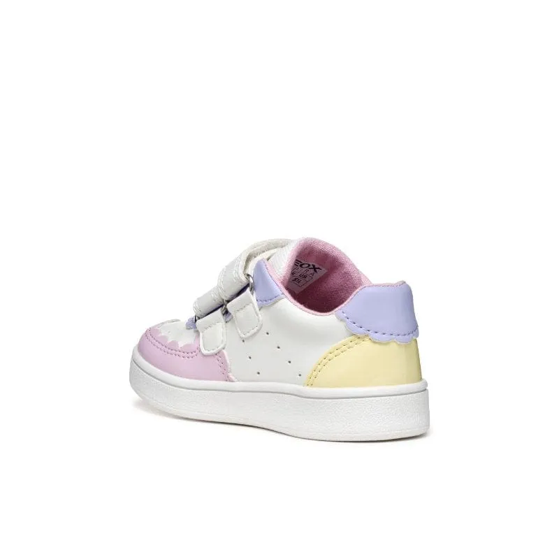 Geox Infants White Eclyper Baby Sneakers With Straps B555MA