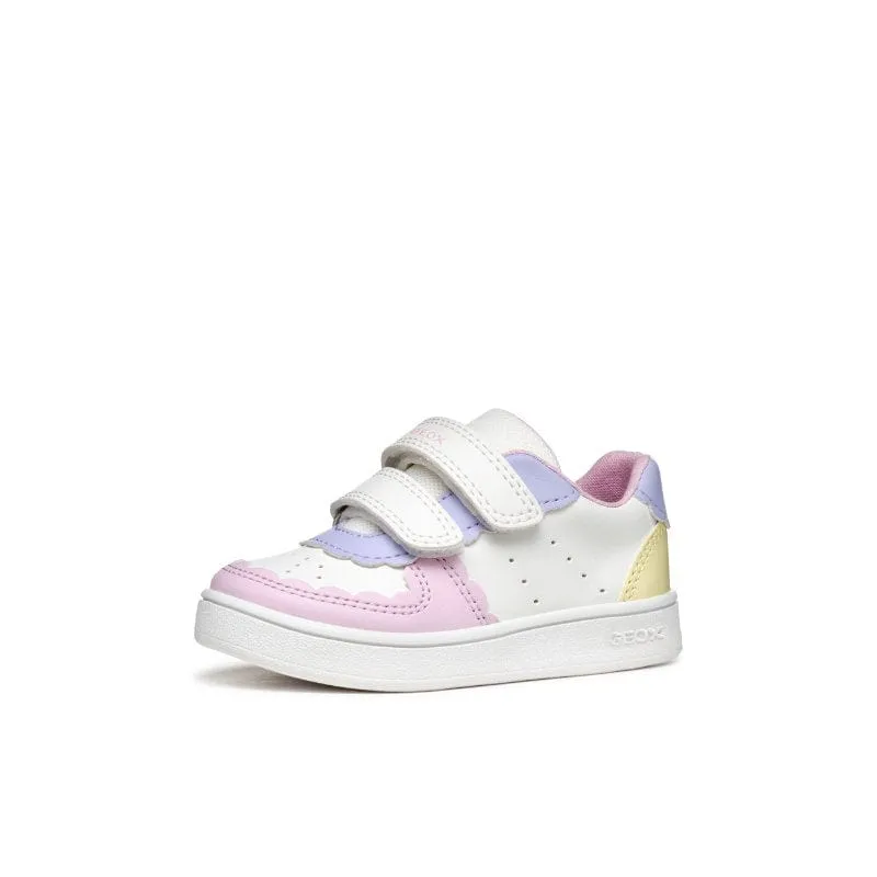 Geox Infants White Eclyper Baby Sneakers With Straps B555MA
