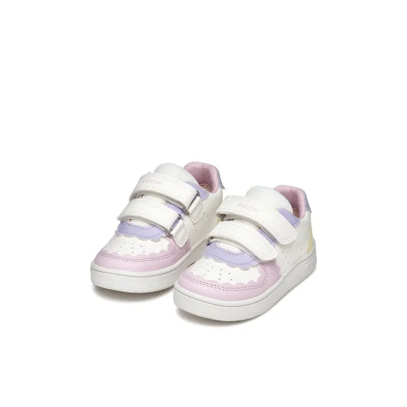 Geox Infants White Eclyper Baby Sneakers With Straps B555MA