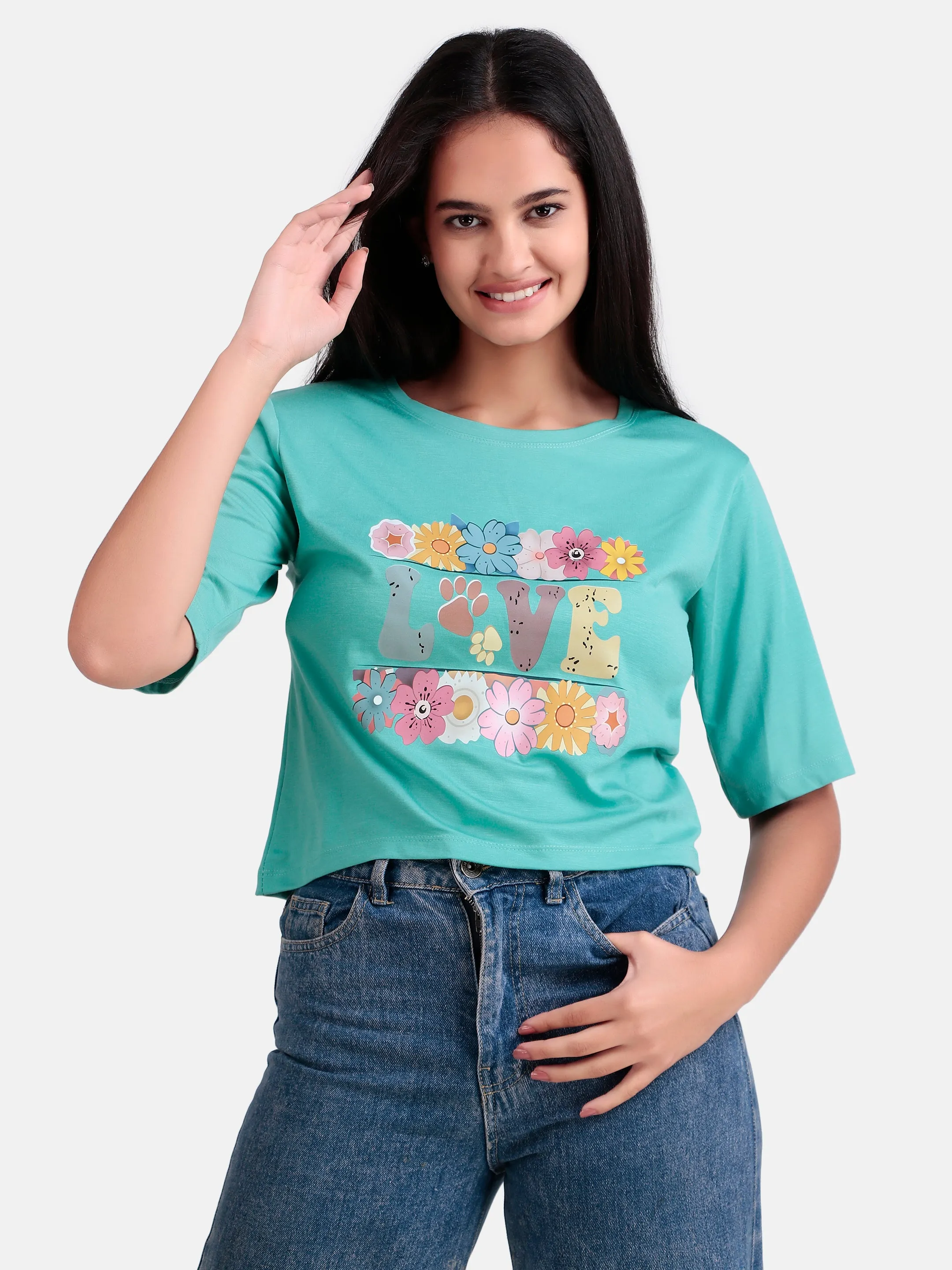 girls crop t-shirt
