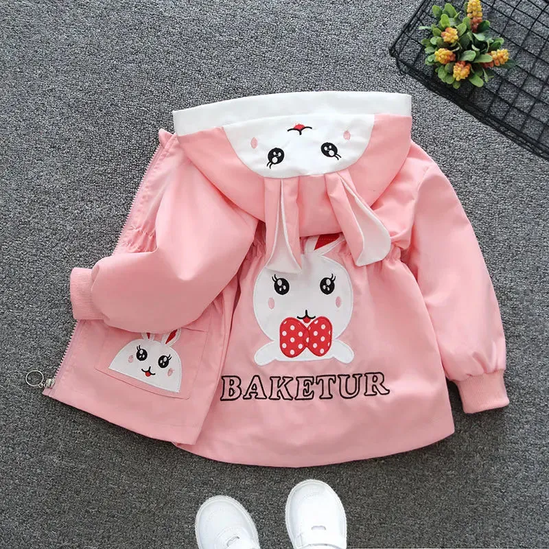 Girls Leather Jackets For 2-8 Years Children Classics Fly Coats Kids Clothing Baby Girls Fashion Pu Outerwear