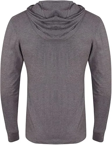 Gold's Gym Long Sleeve Hooded Top Grey Marl
