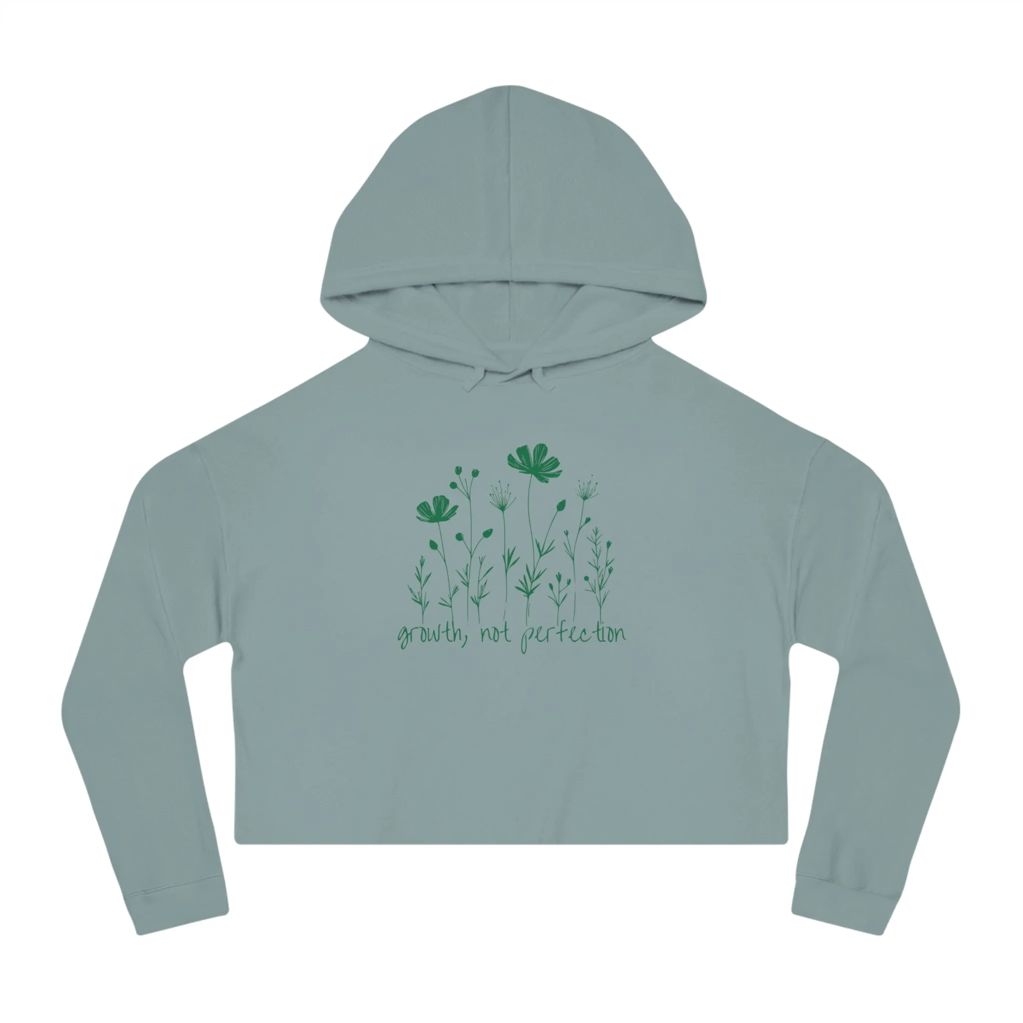 Growth, Not Perfection Cropped Hoodie