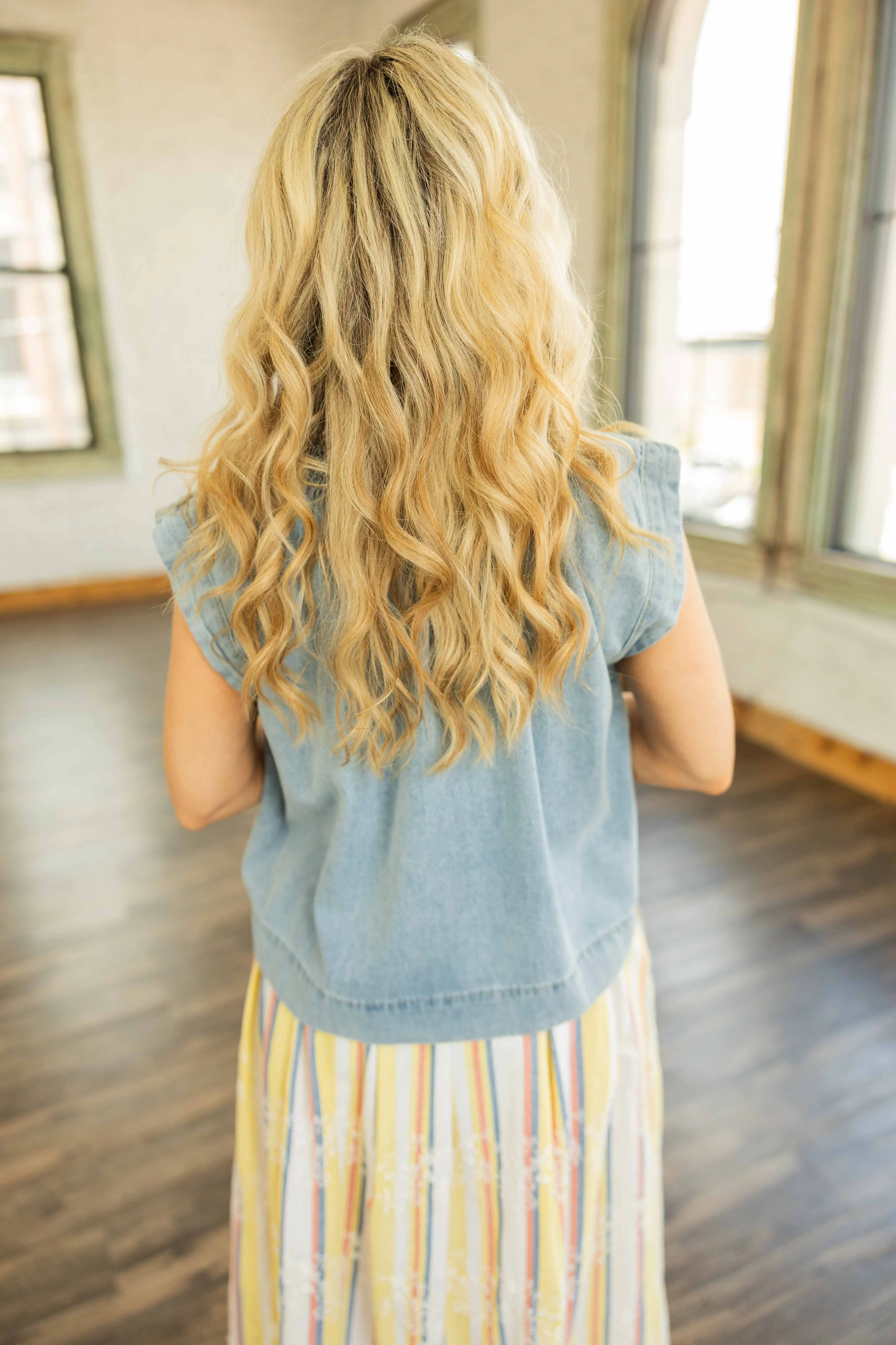GWENDOLYN DENIM TOP