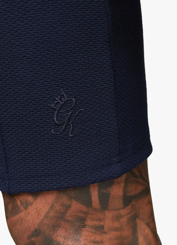 Gym King Signature Texture Shorts Navy Blue