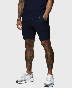 Gym King Signature Texture Shorts Navy Blue