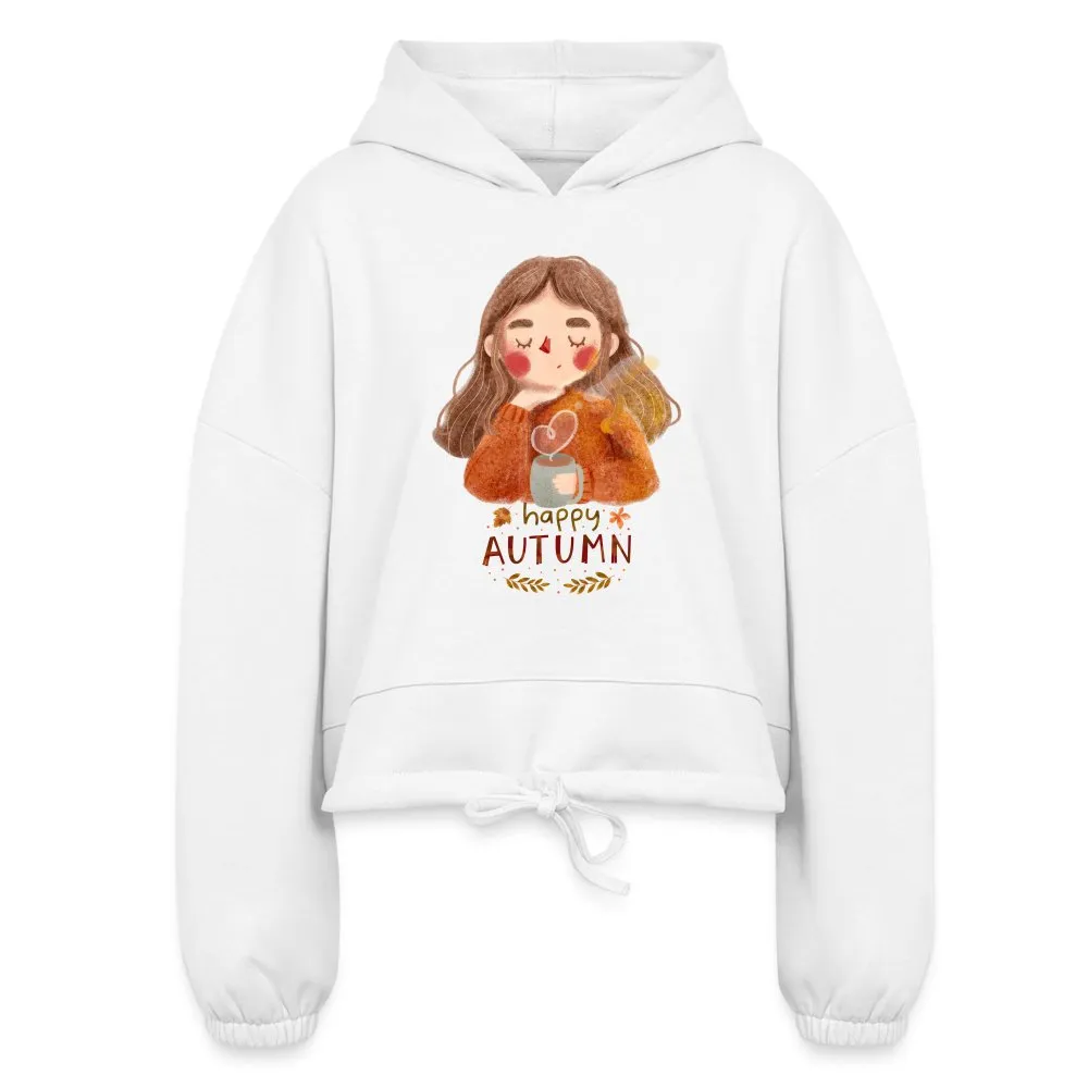 Happy Autumn Women’s Cropped Hoodie