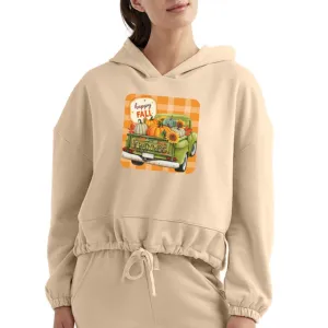 Happy Fall Women’s Cropped Hoodie